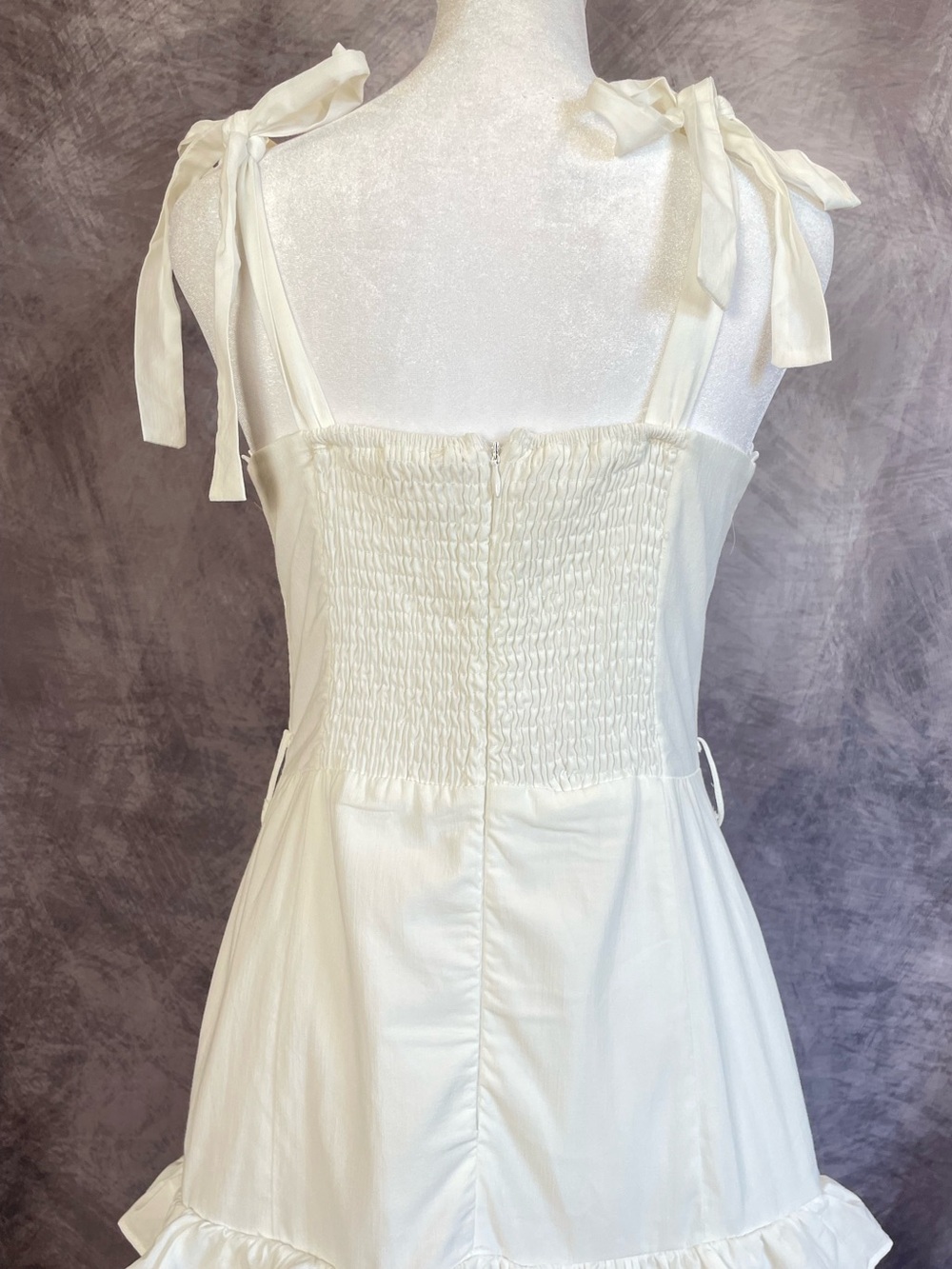 Altar’d State White Ruffled Tiered Maxi Dress size Medium - Picture 6 of 16